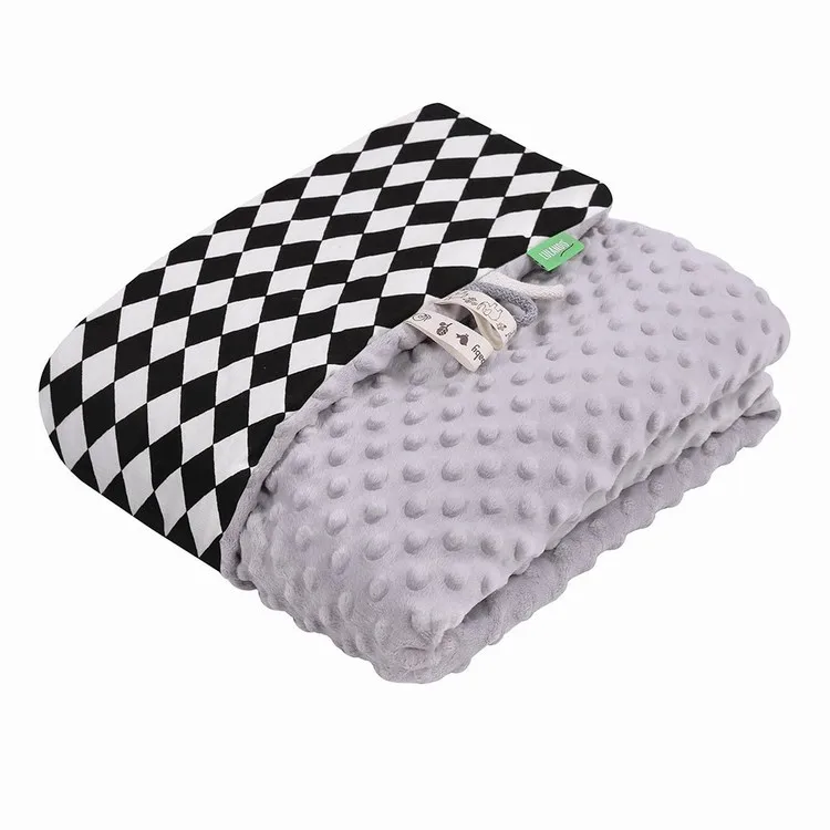 
Super soft bubble climbing 100% polyester warm flannel minky dot baby blanket bed 