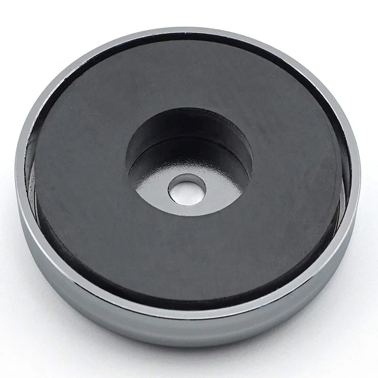 Ferrite pot magnet Through hole D24mm D50mm D63mm D80mm D100mm D126mm Holding magnet