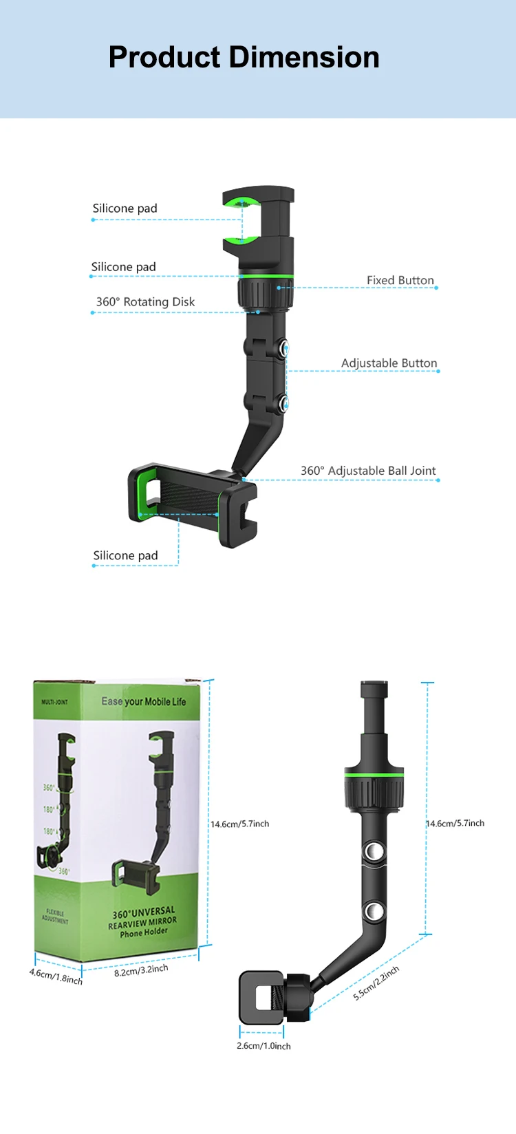 Car Rearview Phone Mount22