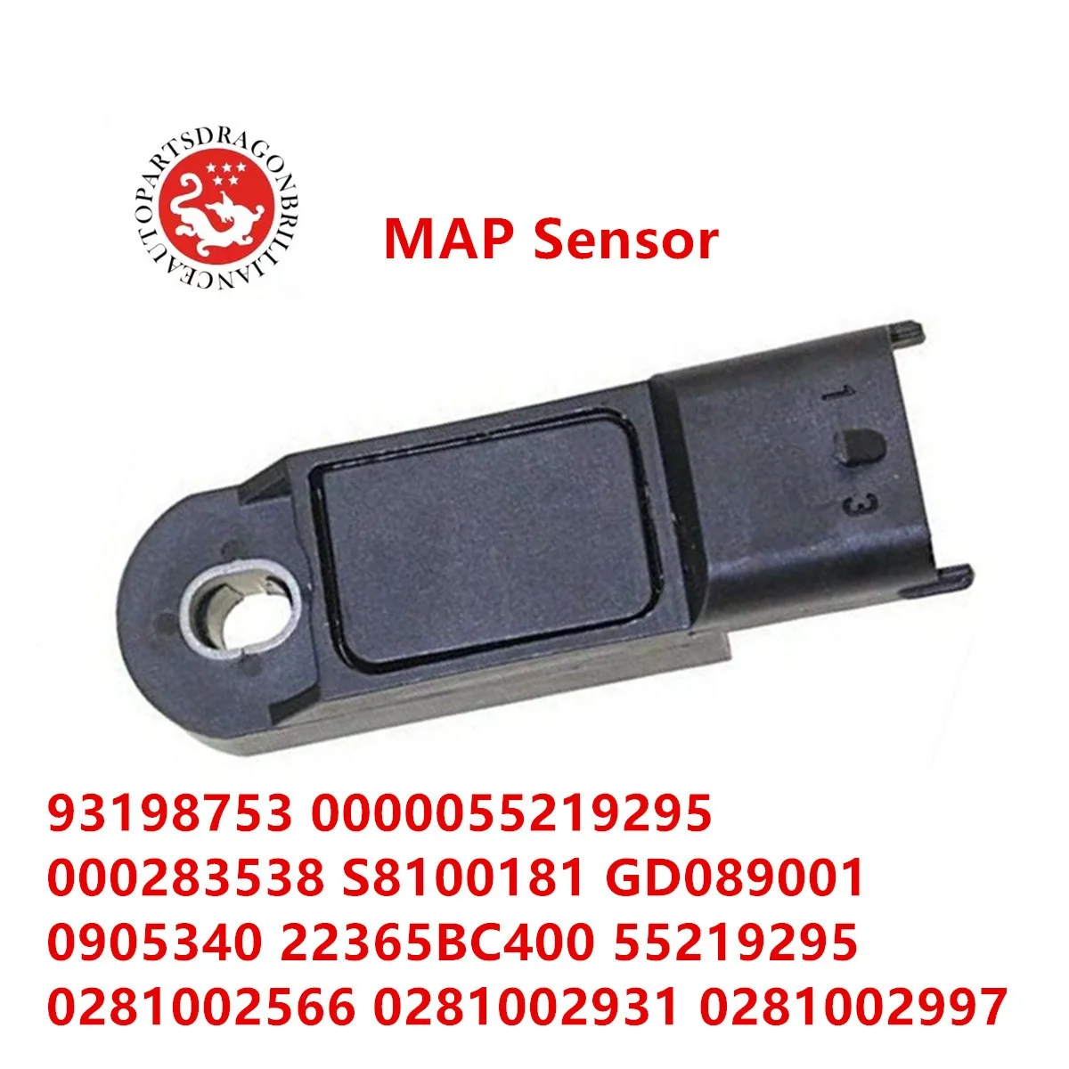 MAP Sensor 223650001R 8200843680 0281002997 0281002997 0281002996 0281002566 8200843660 8200843680 223650001R 4417030 S8100181 S