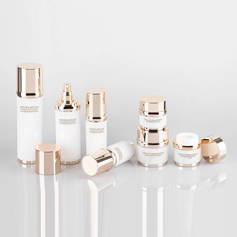 Customized Lotion Toner Essence Face Cream 30/50g 30/50/100ml Acrylic Skincare Packaging Cosmetics Empty Bottle And Jar