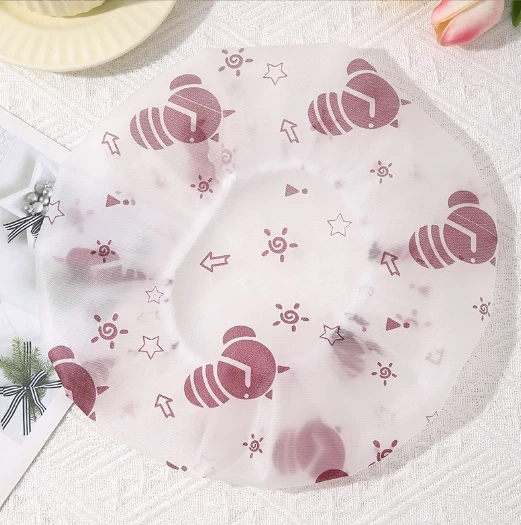 Waterproof shower cap with adjustable cute children and baby PEVA thickened shower cap hair for adults and women hat