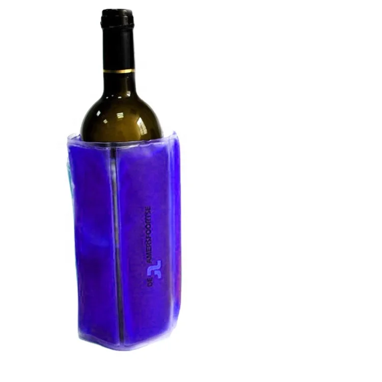 Wine Beer Bottle Cooler for Champagne Vodka and drinks Reusable Gel Bottle Chiller Non-toxic Non-caustic
