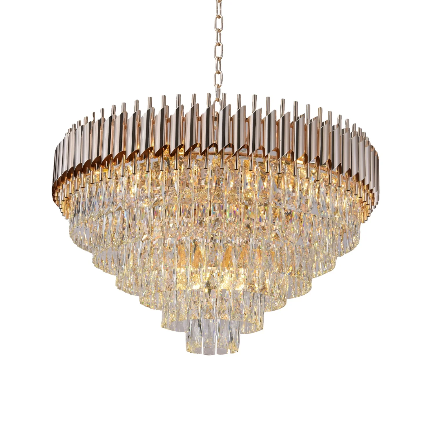 Европейская потолочная Подвесная лампа, роскошная светодиодная современная люстра цвета розового золота для кухни, лестницы, гостиной, 36 Вт