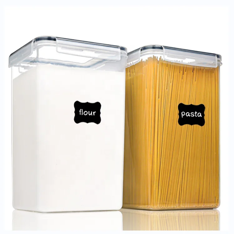 Wholesale plastic food containers seal cans dry food storage food pantry containers