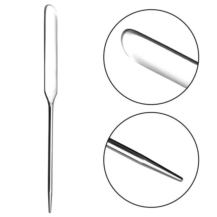 Stainless Steel Double Ended Mixing Foundation Beauty Spatula Hand Palette Mixing Spatulas Makeup Cosmetic Spatula Palette Knife