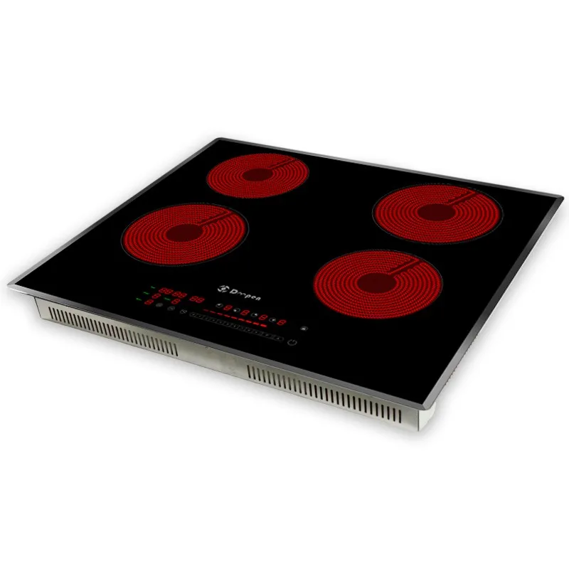 220V 6000W cost-effective 4burner electric ceramic hob built-in electric cooker With WIFI control