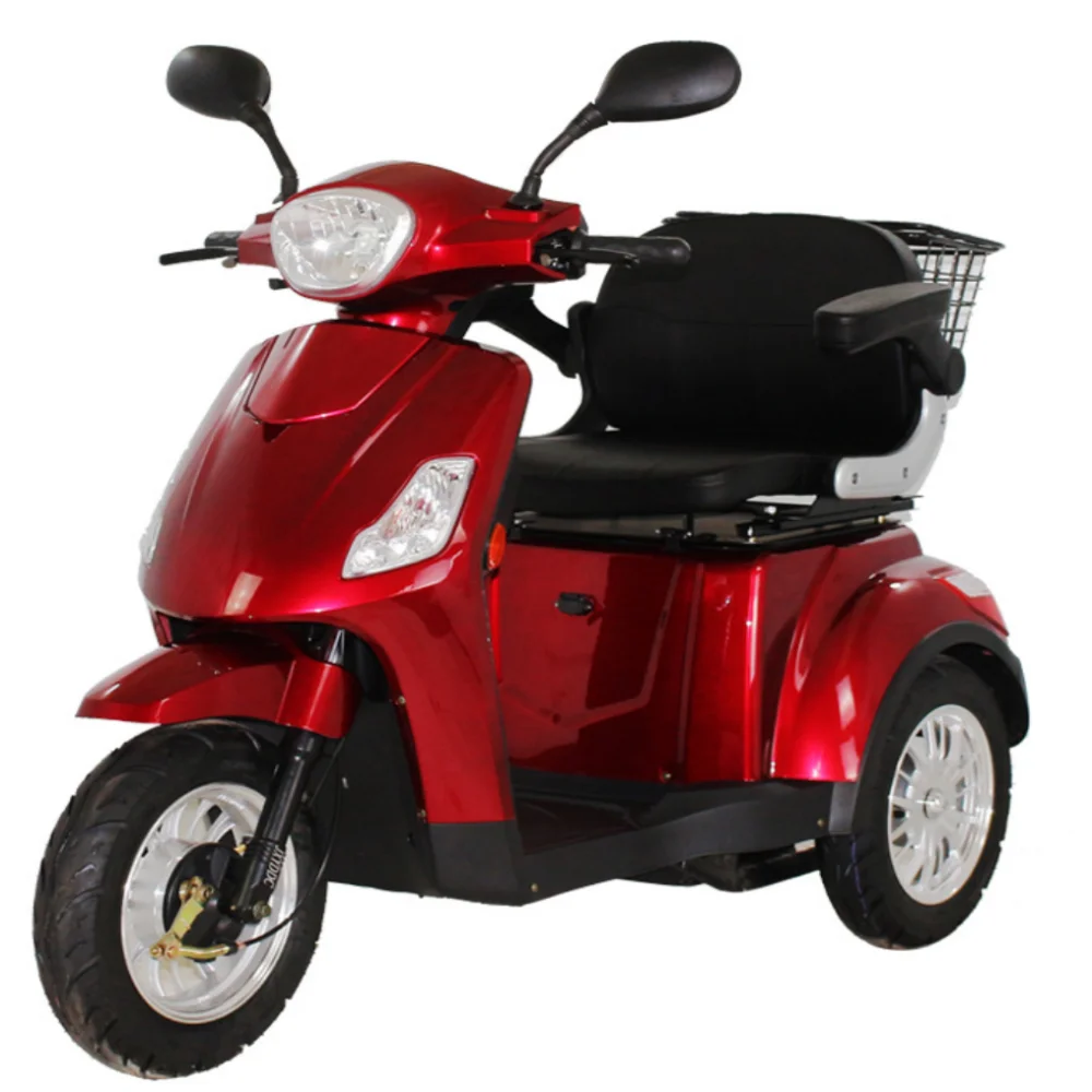 500W 800W Fat body shopping scooter hard mobility Handicapped with bucket travel Electric fashion Tricycles three wheels scooter