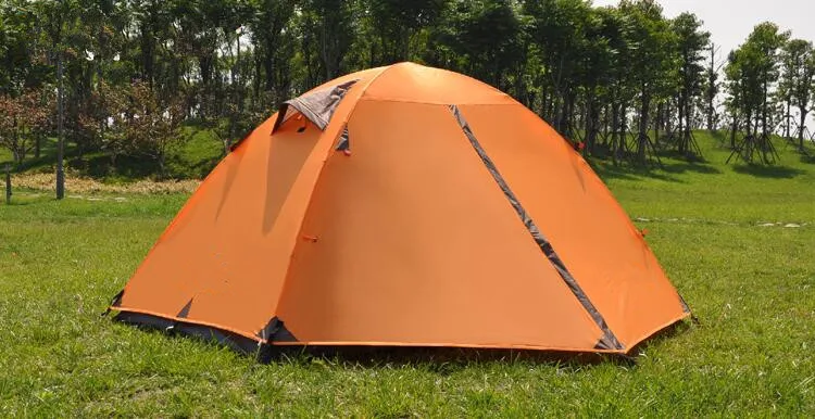 Outdoor waterproof Professional windproof 2 person double layer mountain family hiking Camping tent