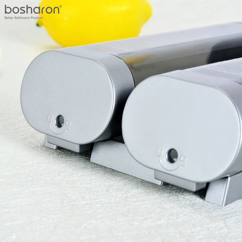 Bosharon Hotel bathroom washroom double soap dispenser Wall Mount Shower Pump hand Shampoo Soap Dispensers shampoo dispenser