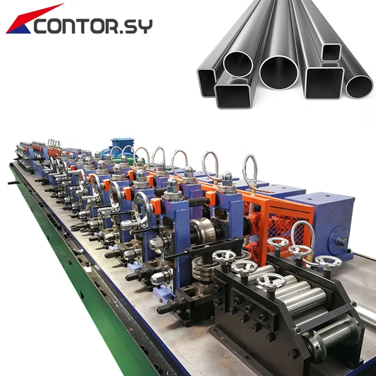 Erw Pipe Making Machine Precision Flat Oval Round Steel Pipe Mill