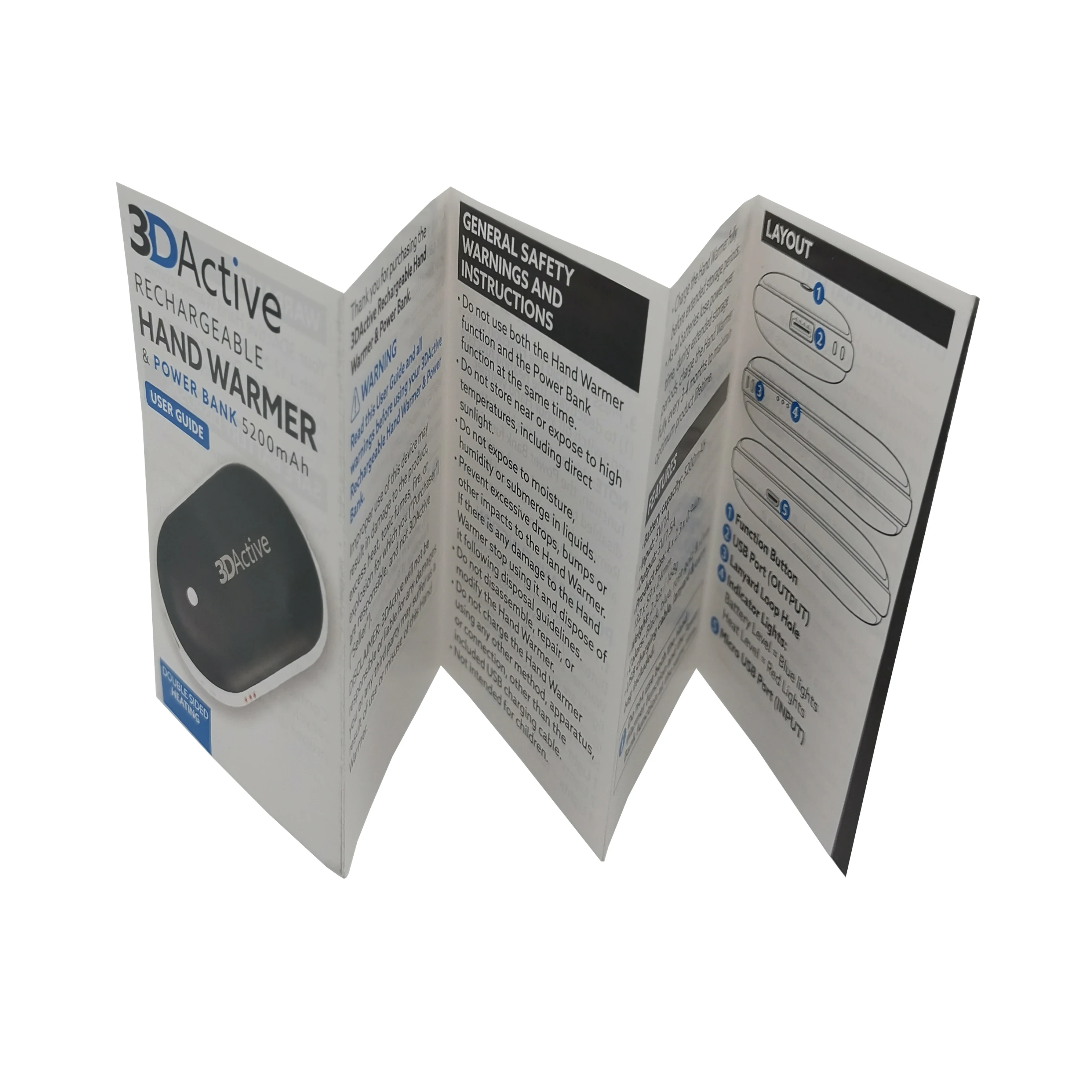 Coated Paper Custom Logo Printed Full Color Leaflet Booklet User Manual Instructions Fold Flyers
