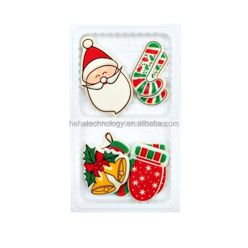 New Arrivals Edible Christmas Cake Toppers Icing Sugar Cake Sprinkles Navidad Icing Decoration for Christmas Decoration Supplies