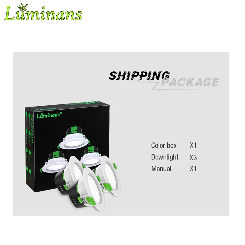 Светодиодный потолочный светильник Luminans, 9 Вт SMD, светодиодный потолочный светильник и светодиодная лампа для комнаты