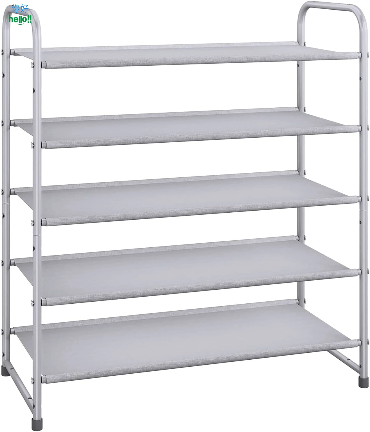 Бытовая большая емкость 3-х слойные кованого железа черного и золотого цвета полка для обуви регулируемый стеллаж шкаф хранения