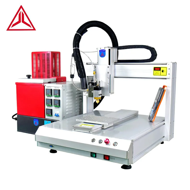 Automatic hot melt glue dispenser factory three axis hot melt glue spraying machine large capacity PUR hot melt dispensing robot