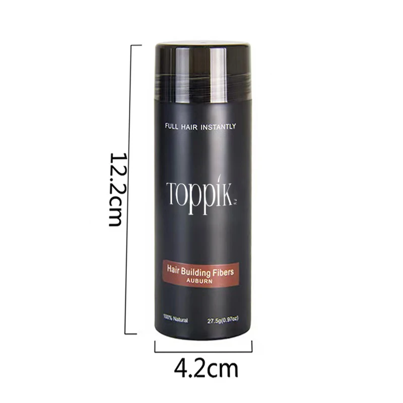 Фирменная торговая марка Toppik, 27,5 г, средство для лечения выпадения волос, полностью Кератиновый порошок для наращивания волос