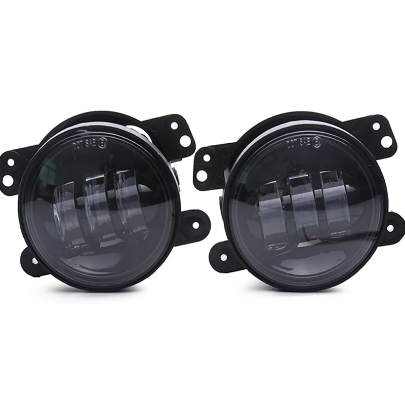 Espumoso car light 30W 4Inch Led headlights Halo Ring 3000LM DRL 4inch Fog Light  Lamp For Jeeps JK Offroad