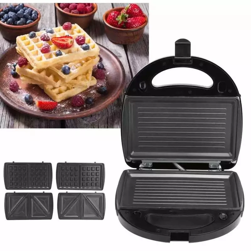 4 in 1 Sandwich maker Egg Cake Waffle Maker Grill Small Egg Waffle Donut Nut Machine Crept Breakfast Crepe Baking Machine