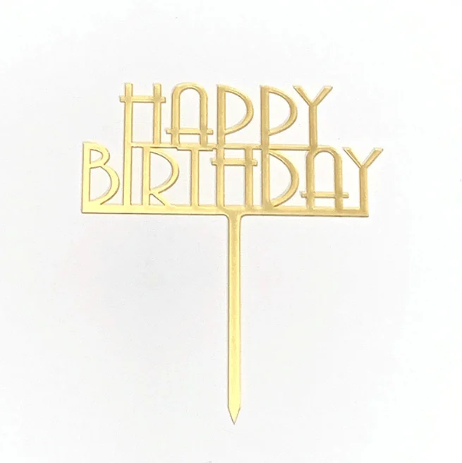  Birthday Cake Decoration Acrylic Topper
