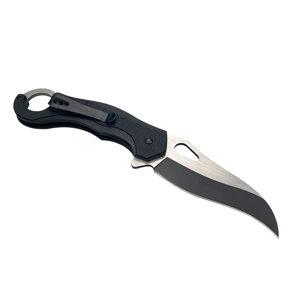 Sharp Outdoor Eagle Type Claw Tactics Fighting Knife G10 Handle Seek Survival Folding Blade Knife