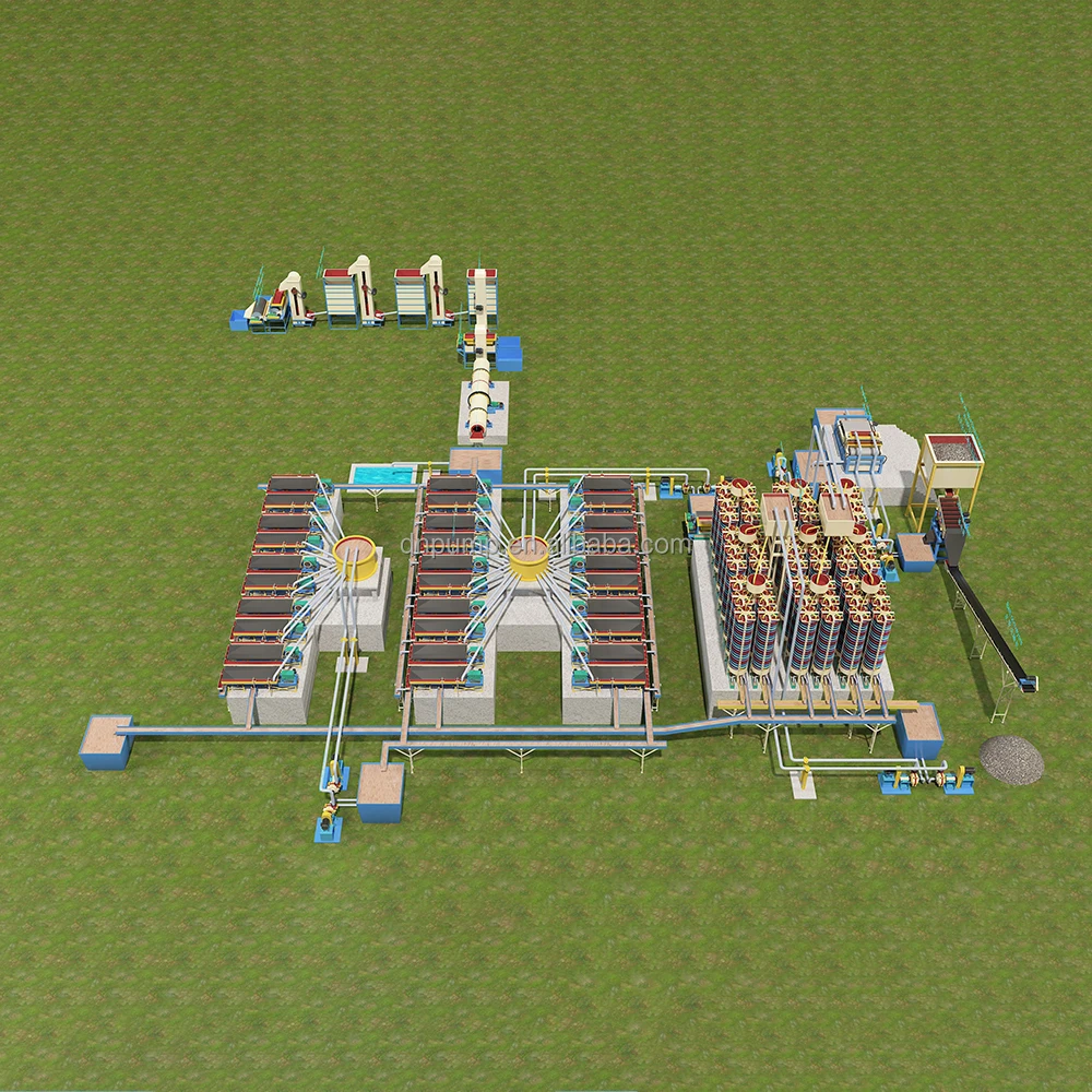 50 Tons Heavy Mineral Sand Concentrate Rutile Zircon Monazite Garnet Recovery Beach Sand Processing Concentration Plant