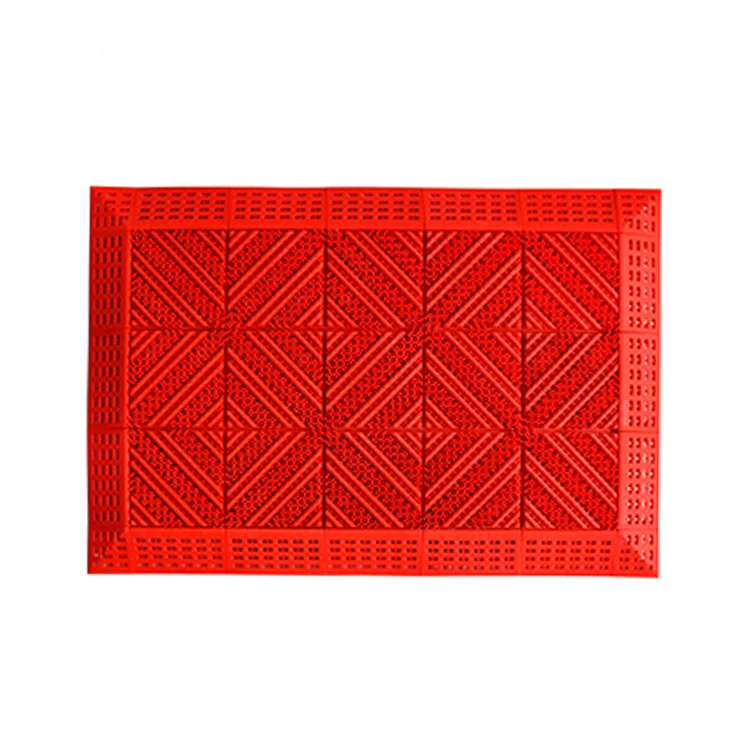 EVA tile outdoor three-brush desilting scraping mall entrance mat