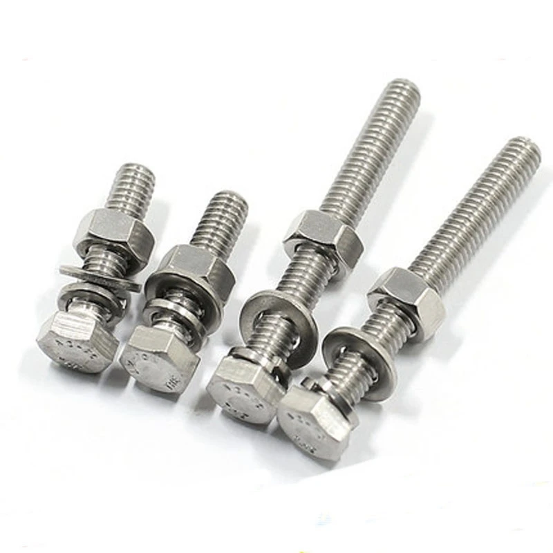 
Hardware fastener manufacturing stainless steel hex bolt and nut 