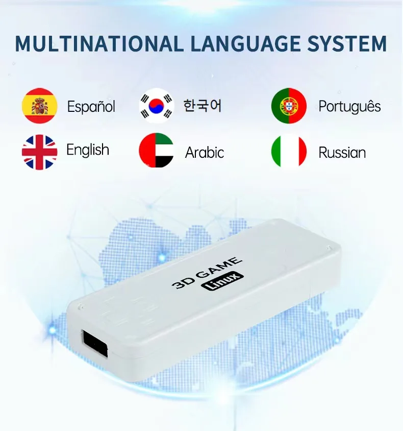 3D Игровая приставка Y6 4K 64 ГБ 10000