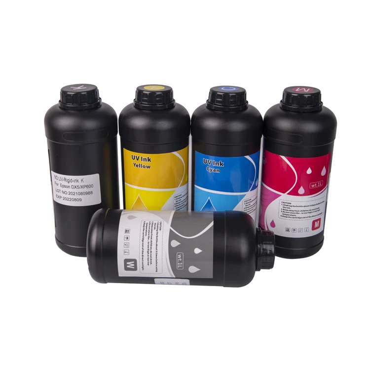 Лидер продаж жесткие и гибкие светодиодные чернила Dx5 для УФ-печати Epson цена на УФ-чернила