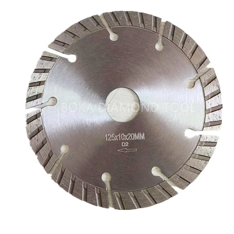 125 mm Hot pressed turbo diamond saw blade stone cutting disc for ceramic tile granite marble
