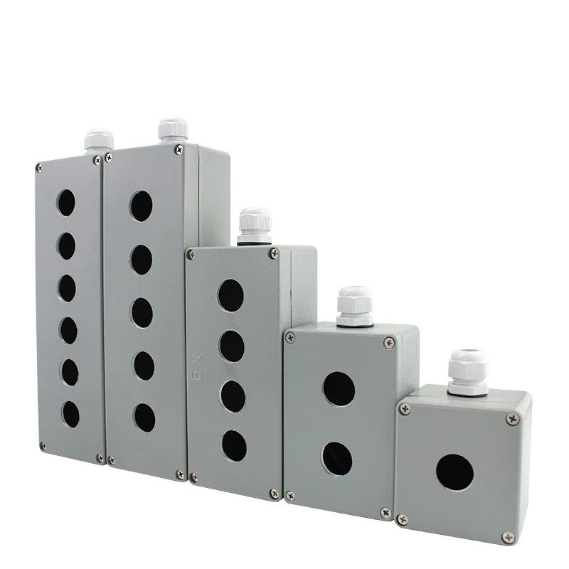 IP65 die cast aluminium waterproof push button switch control station box