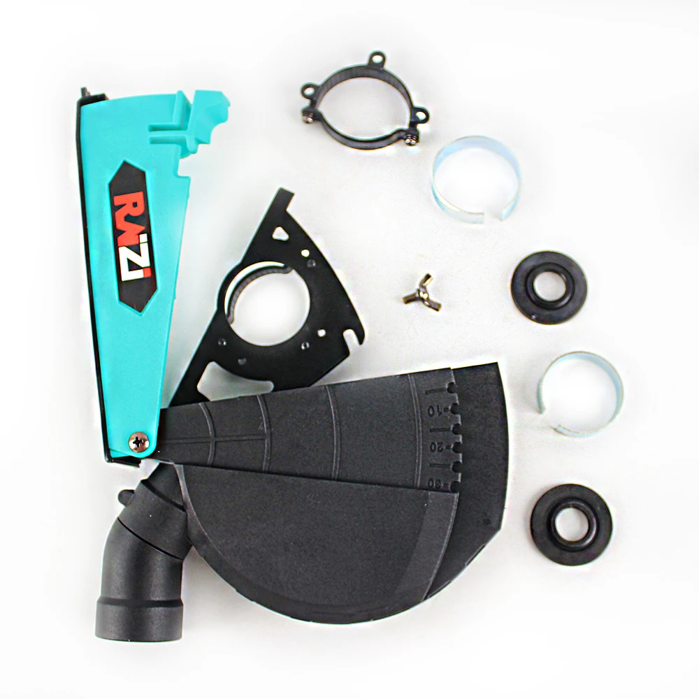 Raizi Cutting Dust Shroud For Angle Grinder 4.5, 5 Inch Diamond Saw Blade Dust Collector Attachment Cover Tool
