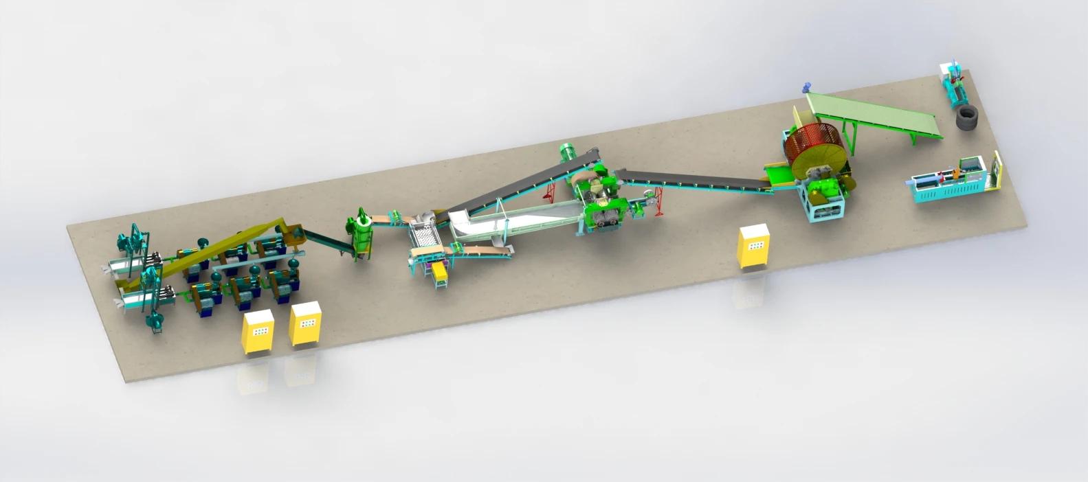 waste shredded rubeber tyre/Truck And Car Tyre Grinding Machine / Tire Shredding Equipment