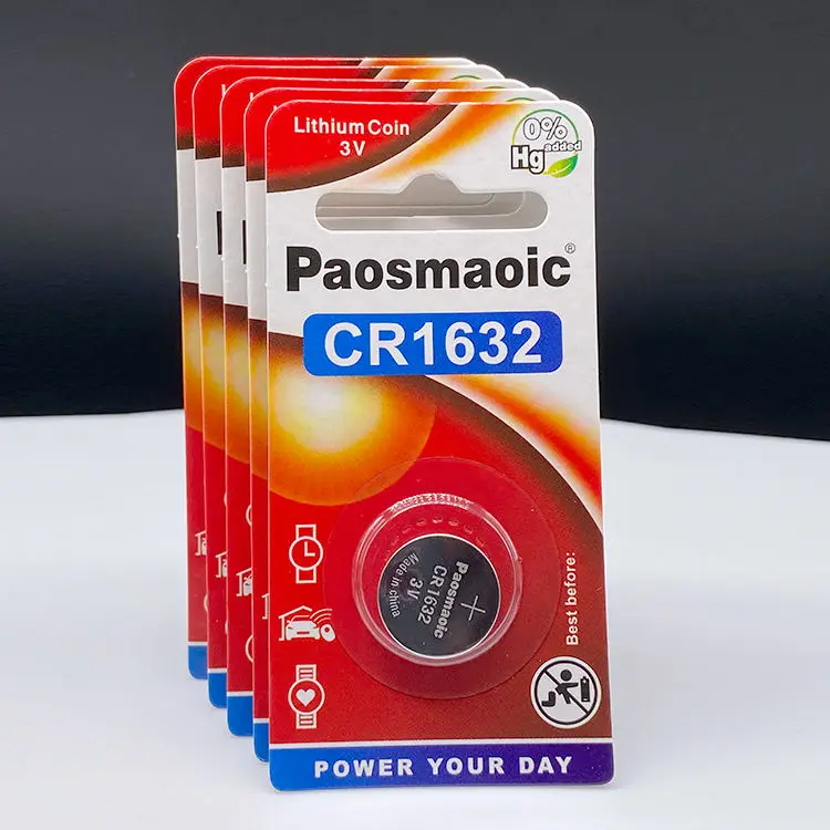 Wholesale paosmaoic lithium dioxide coin cell CR1220 3V primary lithium battery carded CR1220 button battery