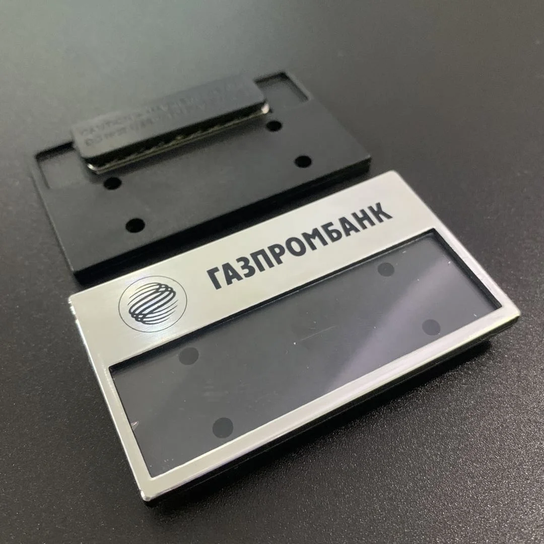 Best quality plastic magnetic reusable name badge