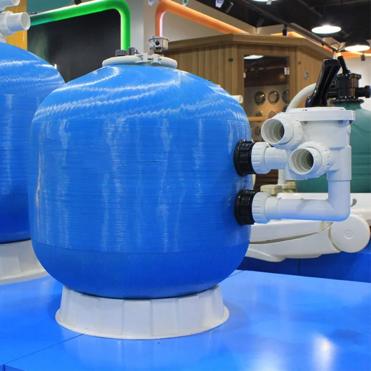 Swimming pool filtration system fiberglass water well sand filter
