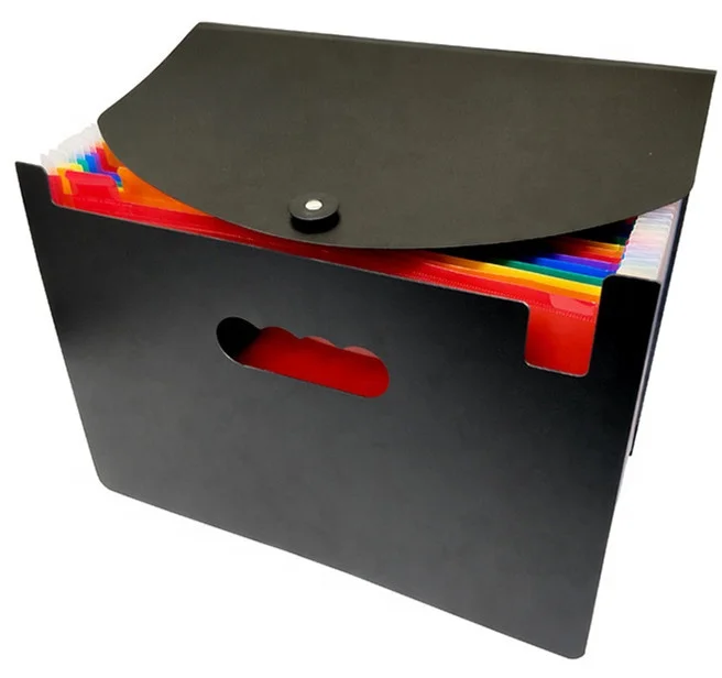 A4 Accordion Expandable File Folder Plastic Folder 6 Line 24 Pockets Expanding File Folder