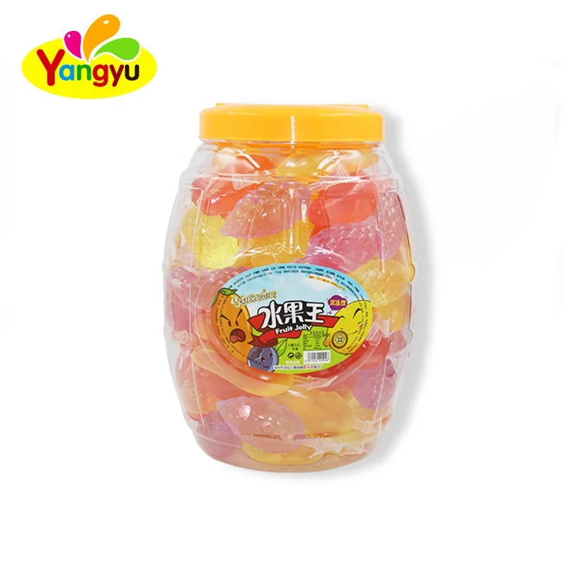 Банка для упаковки фруктов в форме желе пудинга