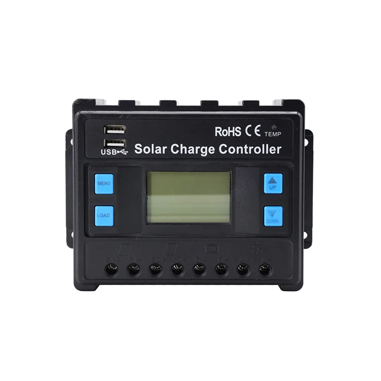 12V/24V 60A manual solar controller PWM solar charge controller