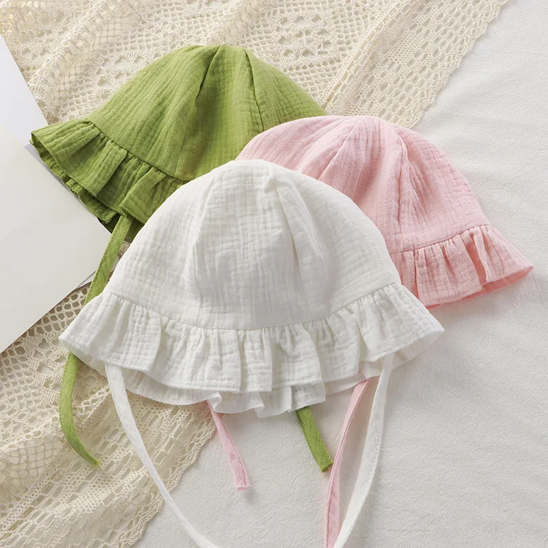 Wholesale White Long Sleeves Muslin Baby Onesies Clothing Set 2 Pcs Romper Europe with Matching Hat Muslim