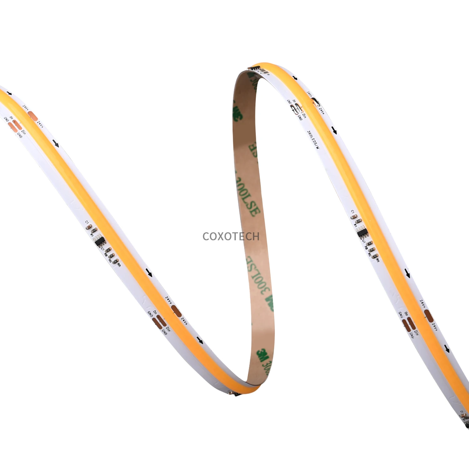 S5000 360 светодиоды цифровой 10 мм шириной dc24v 2811 COB светодиодные полосы света