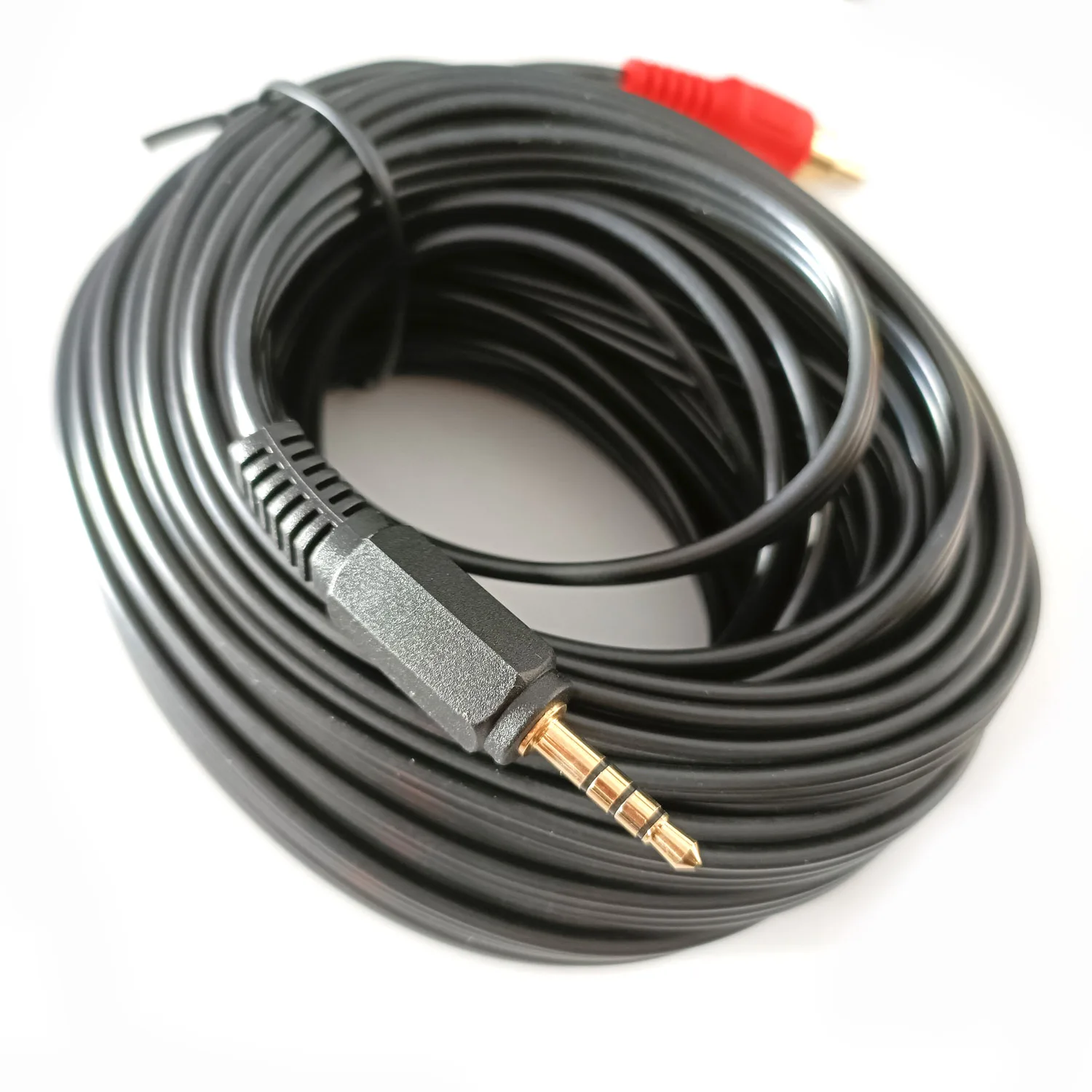 3m 5m 10m 4 Pole 3.5 Stereo to RCA to RCA Composite Cable for STB DVD Player TV Box to LCD HDTV AV Cable