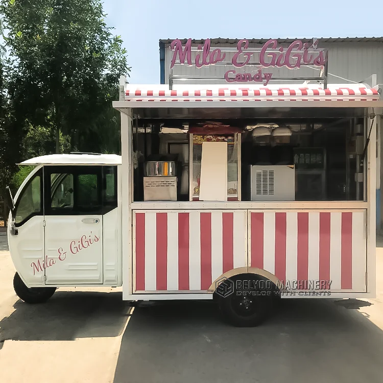 Передвижной велосипед Ice CreamTacoTruck для кофе перевозка еды трехколесный Taco Hot Dog Электрический корзина