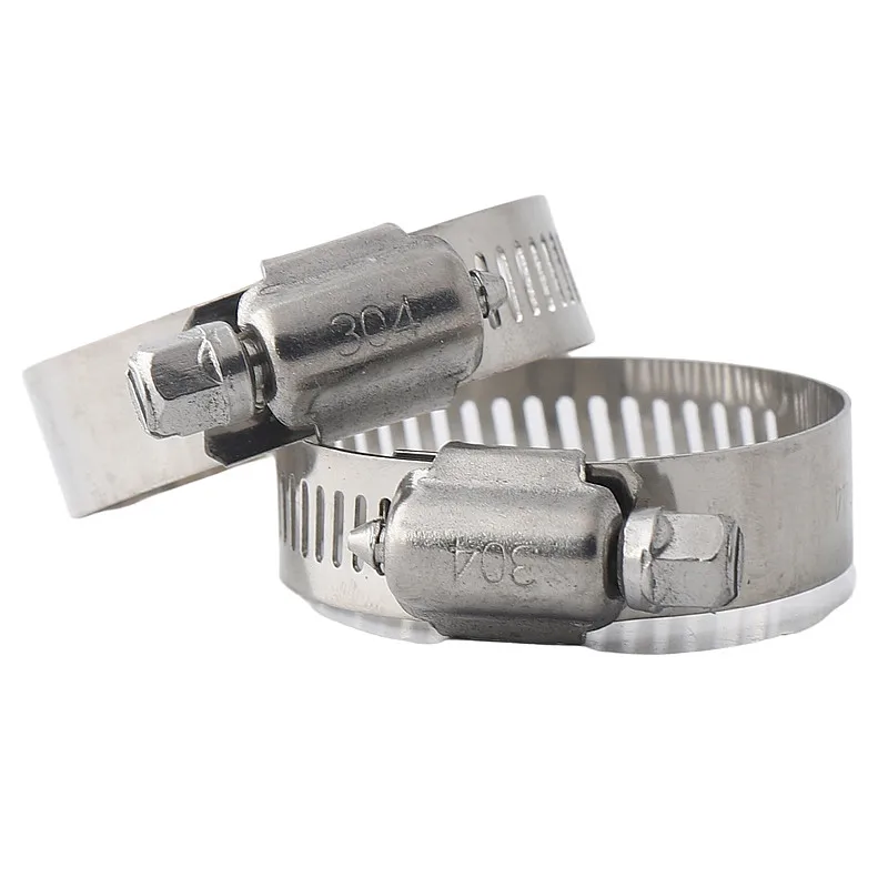 China Factory Price 316 Stainless Steel Quick Release Hydraulic Heavy Duty Pipe Clamp 1/4 American Type Hot Hose Clip Hose Clamp