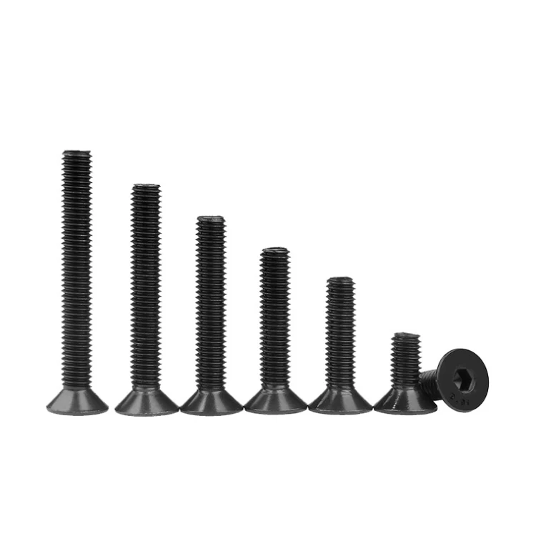 Customized 10.9 Grade High Strength Carbon Steel DIN7991 M3- M16 Countersunk Head Hexagon Socket Bolts Allen CSK bolts