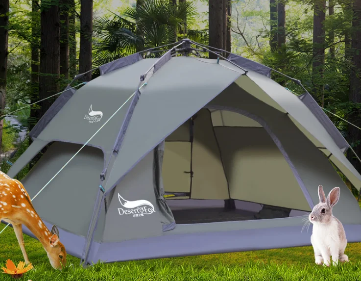 
Backpacking Large Family Waterproof Folding Military Automatic Beach Hiking Camping Tent 