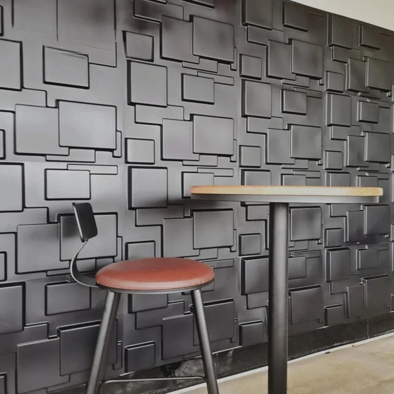 3D Wall Panels - Molded Plaster Stone Wall Art Stickers, Mural Wallpaper for Living Room & Bedroom Decor
