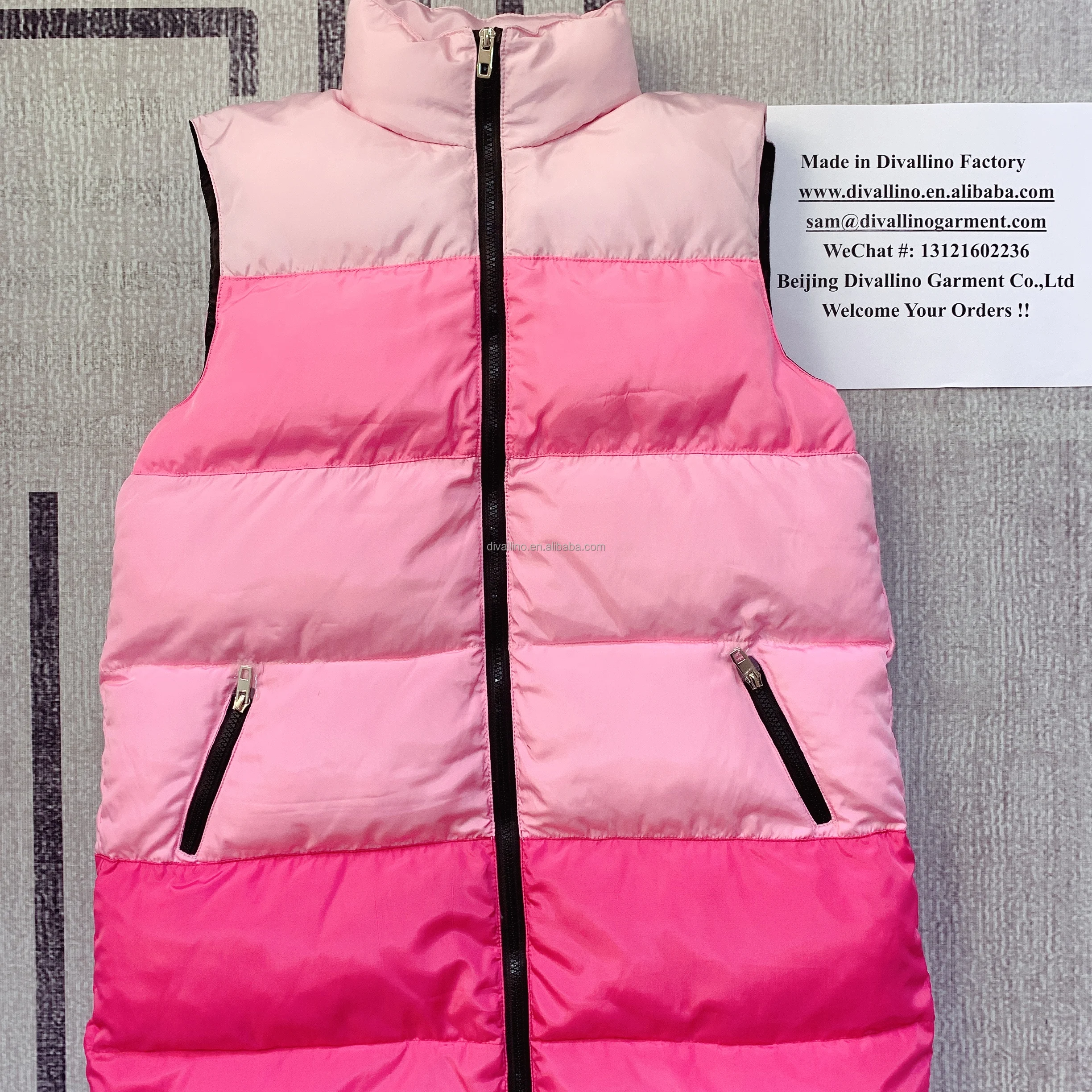 2024 HOT SALES!!  Factory of Winter Puffer Vest Down Feather Vest Multi-colored Vest with Lowest Wholesale Prices