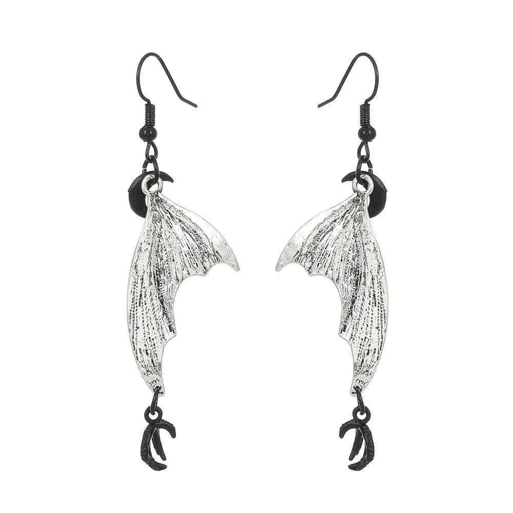 Halloween Bat Wings Earrings Paper Clip Mushroom Dangle Earrings Cool Halloween Costumes Party for Women AM1171026